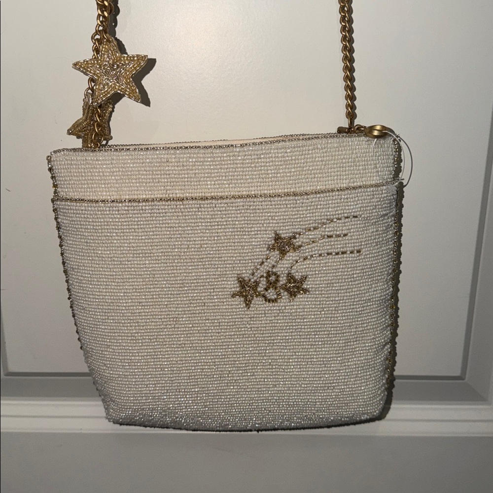 Mary Frances Toast of the Town Crossbody Handbag NWOT Bridal NYE - Picture 12 of 15